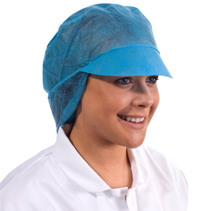 Turquoise Snood Cap